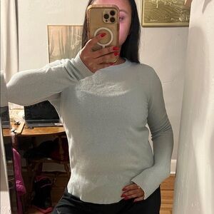 100% cashmere Halogen Light blue Sweater